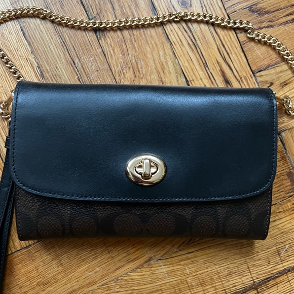 Coach Leather Logo Crossbody Bag - Picture 3 of 9